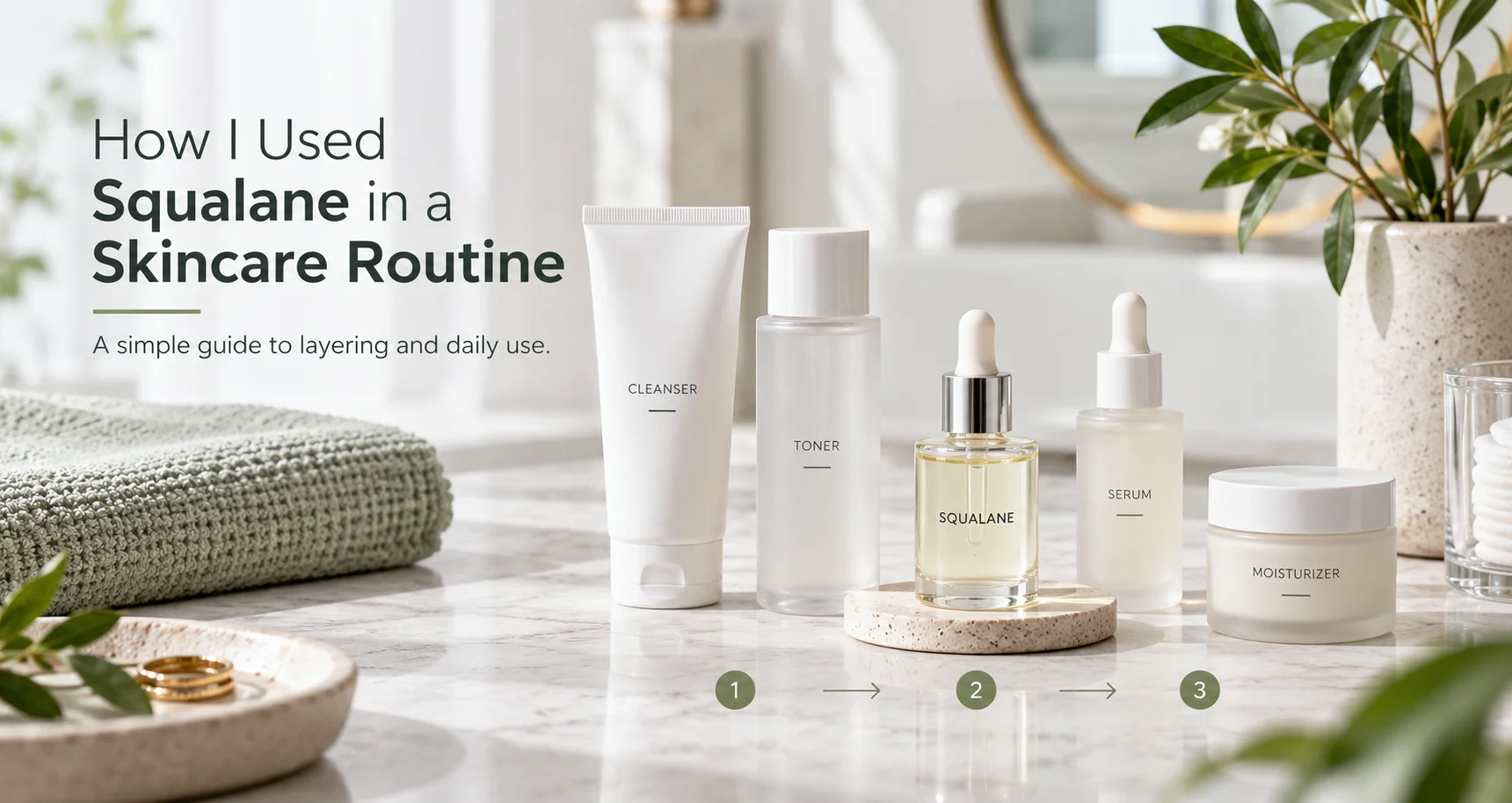 How I Used Squalane in a Skincare Routine